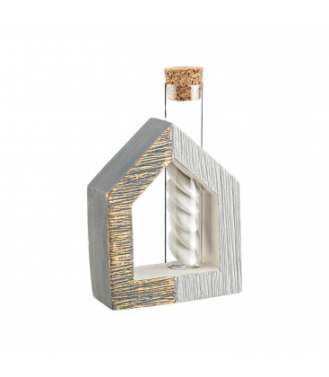 Μπομπονιέρα σπίτι κεραμικό με σωλήνα MPOG46565