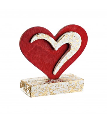 Μπομπονιέρα ξύλινη καρδιά MPOG46572