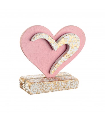 Μπομπονιέρα ξύλινη καρδιά MPOG46571