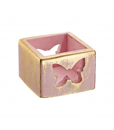 Μπομπονιέρα κεραμικό κηροπήγιο για ρεσώ πεταλούδα MPOG46583