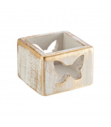 Μπομπονιέρα κεραμικό κηροπήγιο για ρεσώ πεταλούδα MPOG46581