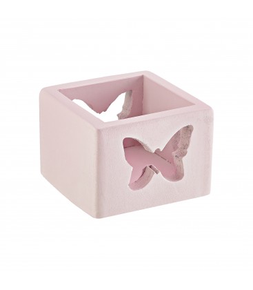 Μπομπονιέρα κεραμικό κηροπήγιο για ρεσώ πεταλούδα MPOG46585