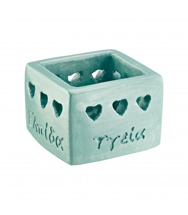 Μπομπονιέρα κεραμικό κηροπήγιο για ρεσώ MPOG16113