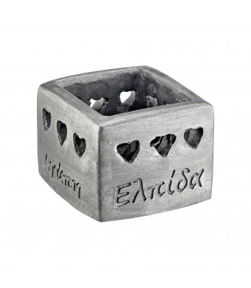 Μπομπονιέρα κεραμικό κηροπήγιο για ρεσώ MPOG16114