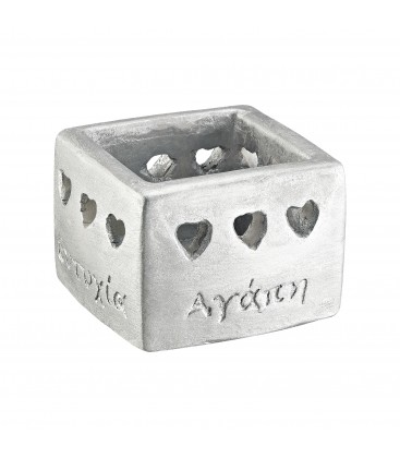 Μπομπονιέρα κεραμικό κηροπήγιο για ρεσώ MPOG16115