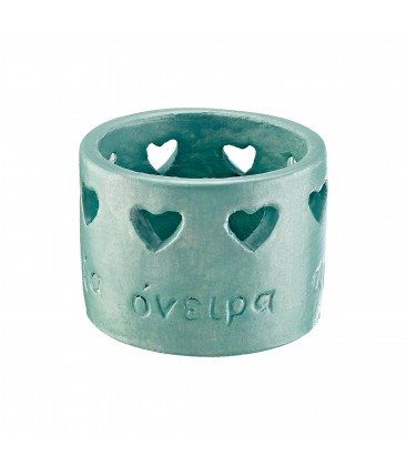 Μπομπονιέρα κεραμικό κηροπήγιο για ρεσώ MPOG24203