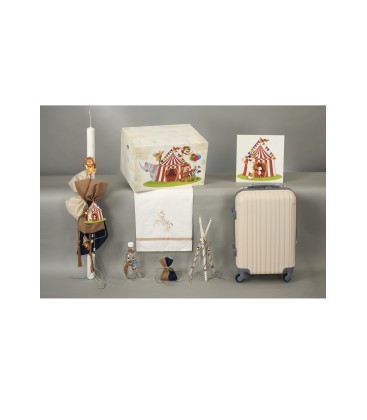 Σετ βάφτισης τσίρκο και ζωάκια SETVA035