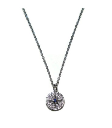 Κολιέ αστέρι από ατσάλι KL1638